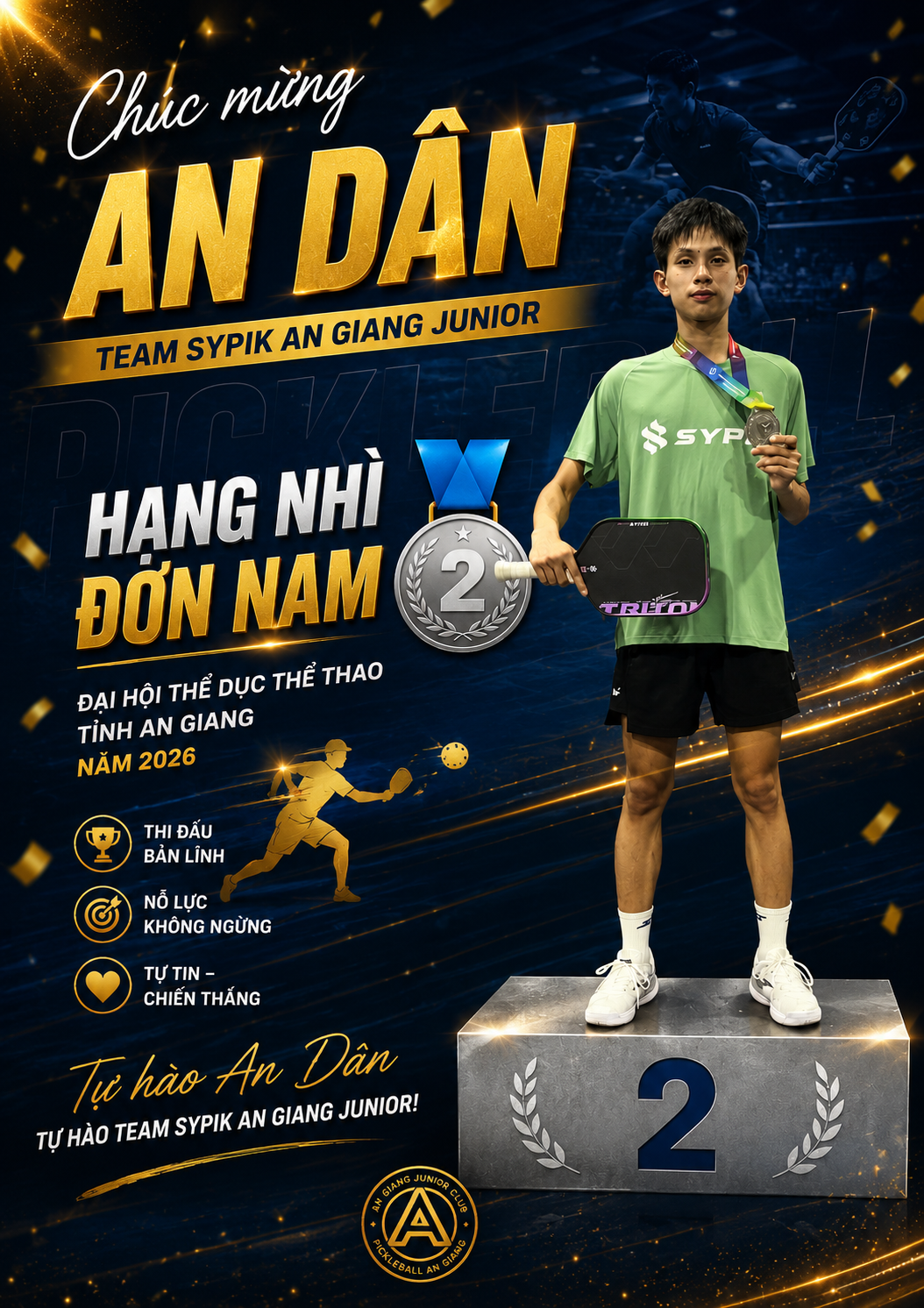 Hành trình Pickleball của Vương An Dân